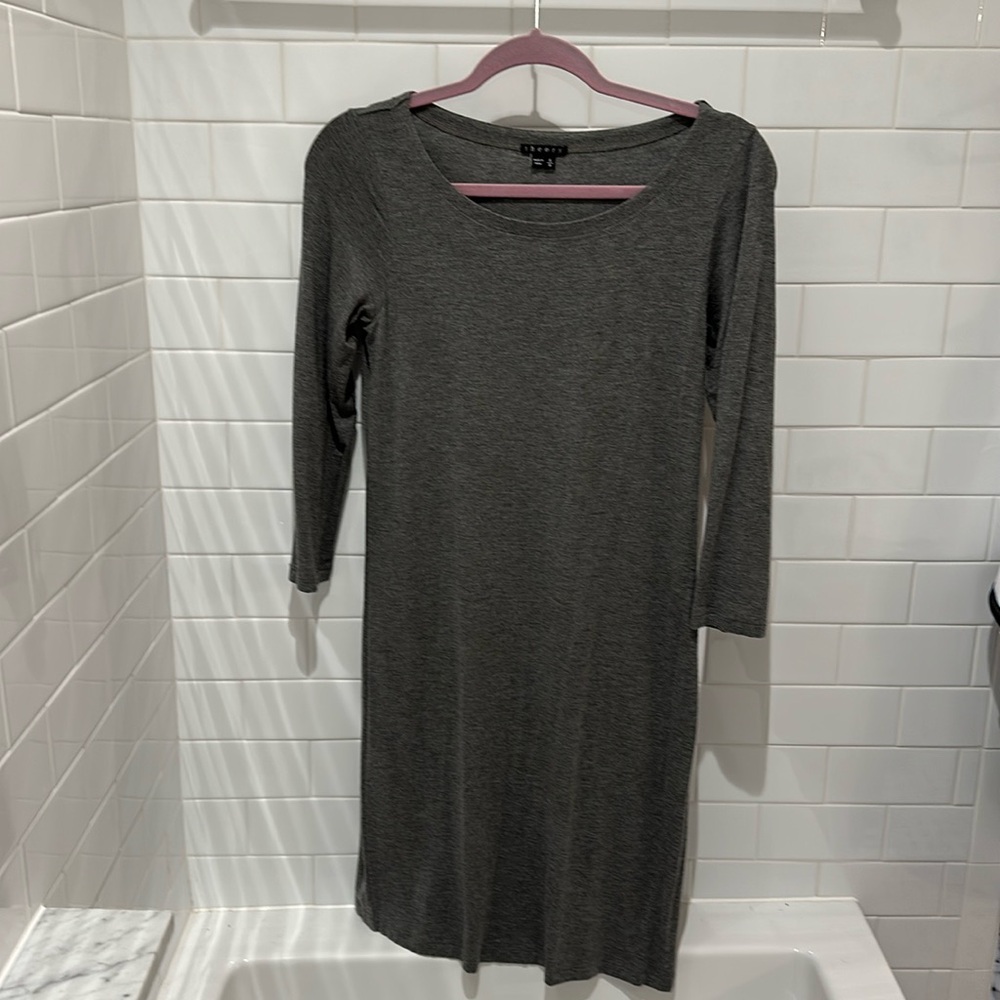 Theory Grey Jersey Dress